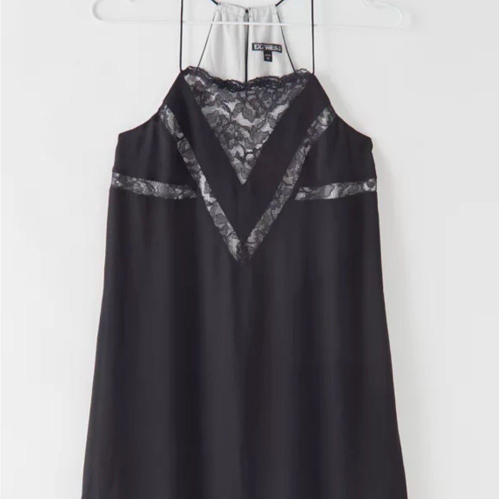 Express Black Lace Trim Chemise